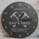 Personalised Tools Slate Clock
