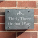 Personalised Ornate Slate House Sign
