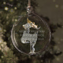 Personalised Glass Reindeer Bauble