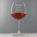 Personalised Decorative Bottle of Wine Glass