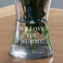 Personalised Waisted Glass Vase