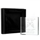 Personalised Guardian Angel Wings Crystal Token