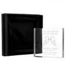 Personalised Guardian Angel Wings Crystal Token