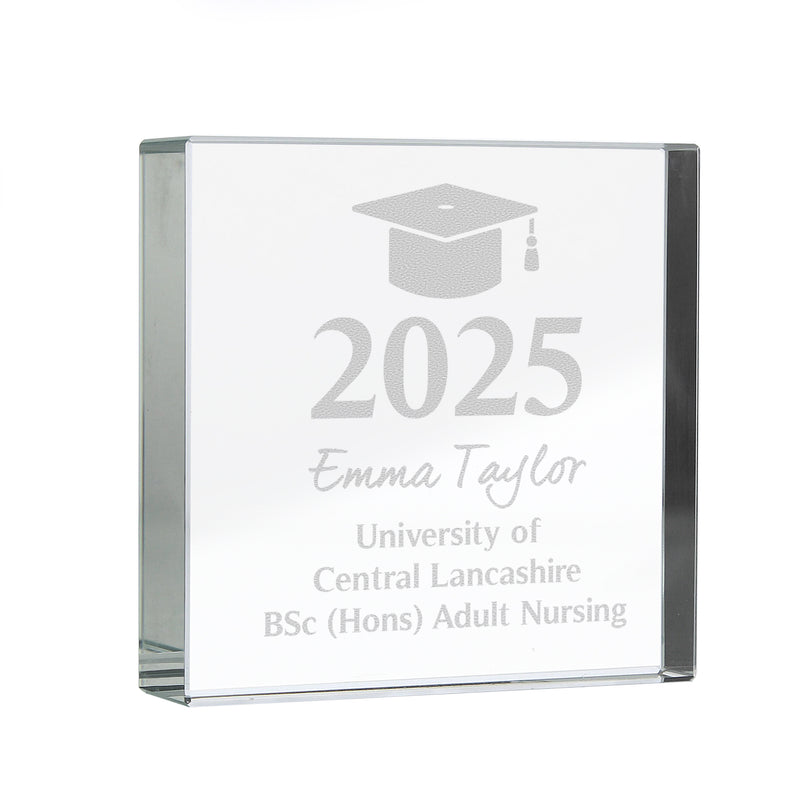 Personalised Graduation Crystal Token