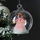 Personalised Christmas LED Angel Bauble