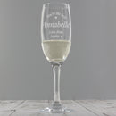 Personalised You Are The Best Flute Glass