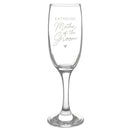 Personalised Mother of the Groom Flute Glass
