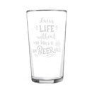 Personalised Un-beer-able Pint Glass