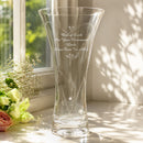 Personalised Large Hand Cut Little Hearts Diamond Effect Vase