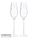 Personalised Hand Cut Little Hearts Pair of Flutes with Gift Box