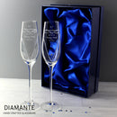 Personalised Hand Cut Little Hearts Pair of Flutes with Gift Box