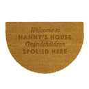 Personalised Free Text Half Moon Indoor Doormat