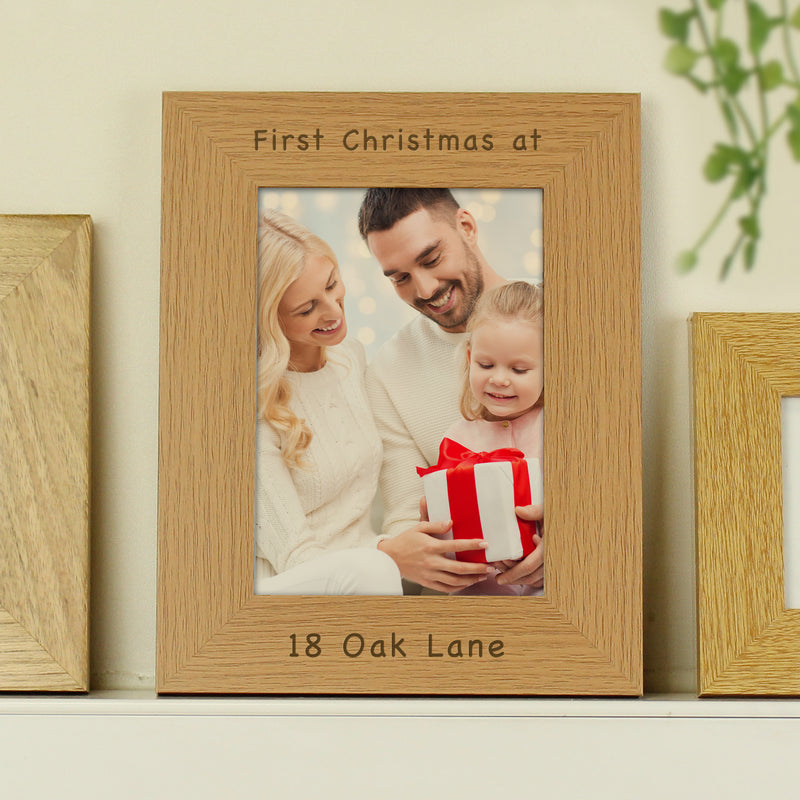Personalised 5x7 Potrait Wooden Photo Frame