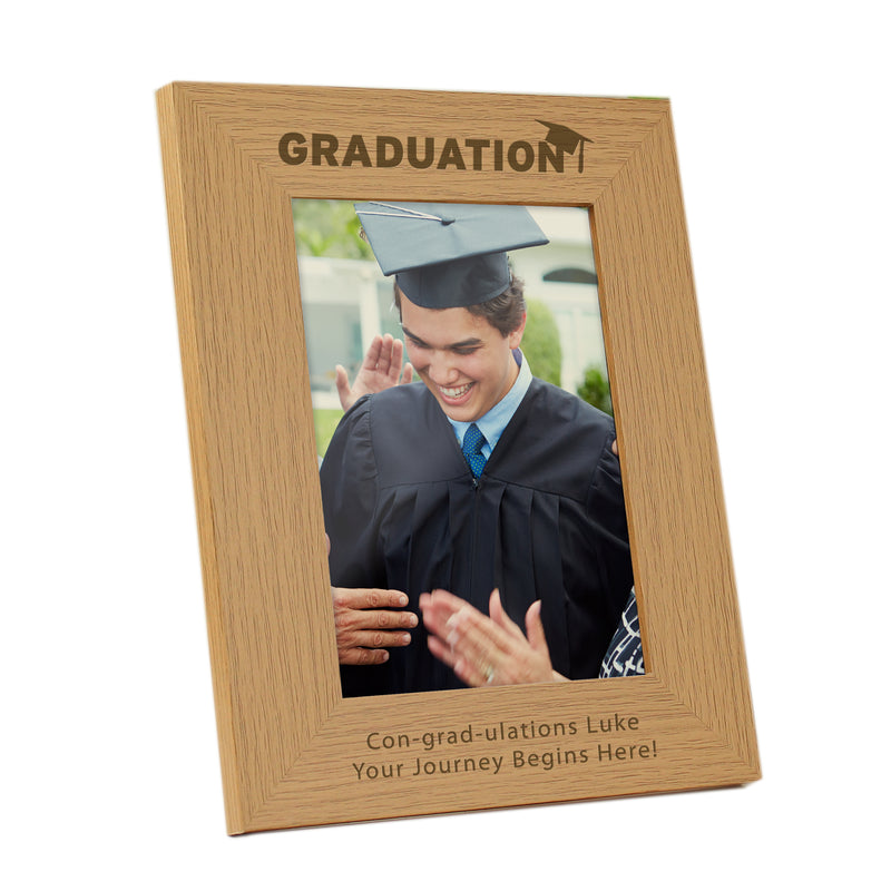 Personalised Graduation 5x7 Wooden Photo Frame