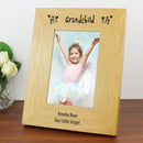 Personalised Oak Finish 6x4 Grandchild Photo Frame