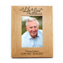 Personalised Memorial 6x4 Wooden Photo Frame