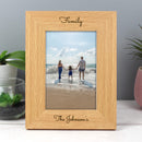 Personalised Free Text 6x4 Portrait Wooden Photo Frame