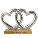 Personalised Double Heart Ornament