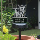 Personalised Highland Garden Solar Light