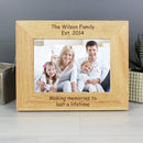 Personalised 5x7 Landscape Wooden Photo Frame