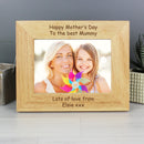 Personalised 5x7 Landscape Wooden Photo Frame