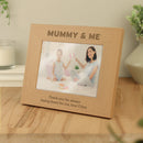 Personalised Mummy & Me 5x7 Landscape Oak Finish Photo Frame