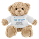 Personalised Blue Message Teddy Bear