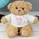 Personalised Pink Message Teddy Bear