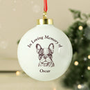 Personalised Memorial Dog Breed Bauble