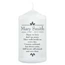 Personalised Sentiments 'Those We Love' Pillar Candle