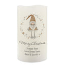Personalised Christmas Gonk LED Candle