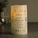 Personalised Botanical LED Candle