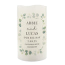 Personalised Botanical LED Candle