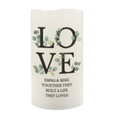 Personalised LOVE LED Candle