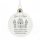 Personalised Home Glass Bauble