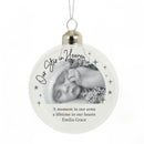 Personalised Photo Upload Memorial Glass Bauble