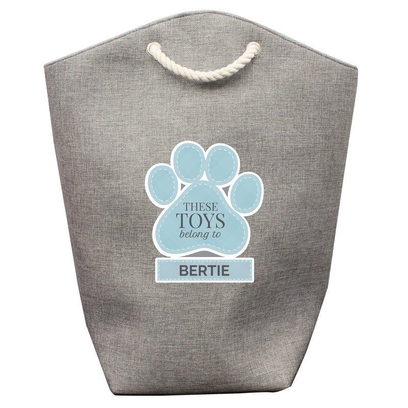 Personalised Blue Pets Storage Bag