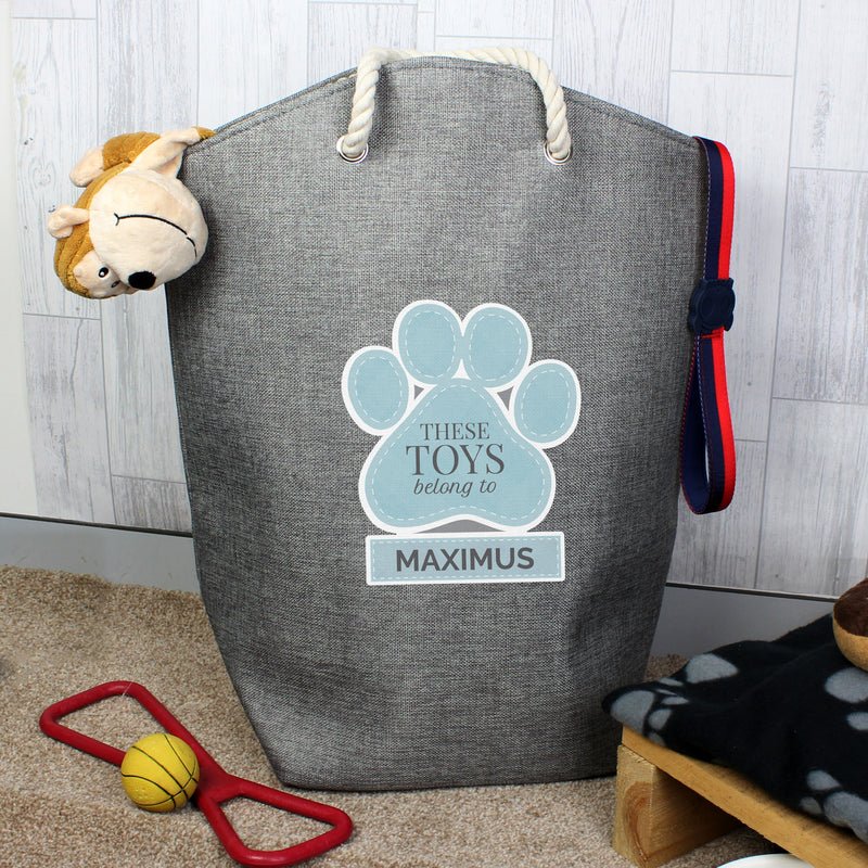 Personalised Blue Pets Storage Bag