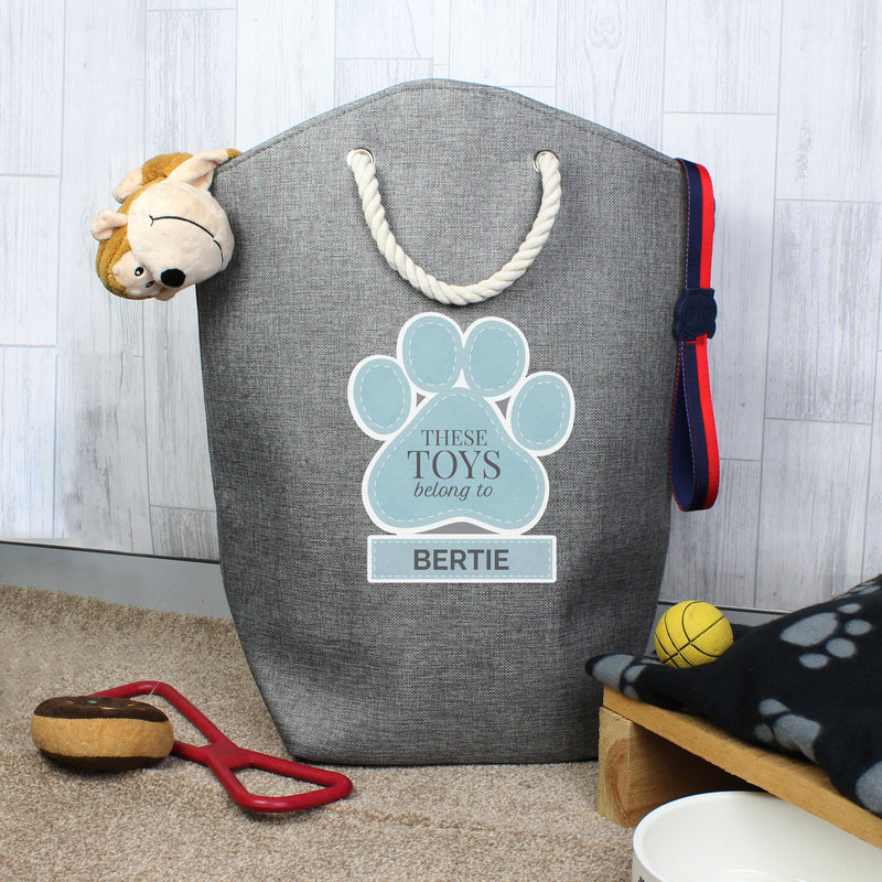 Personalised Blue Pets Storage Bag