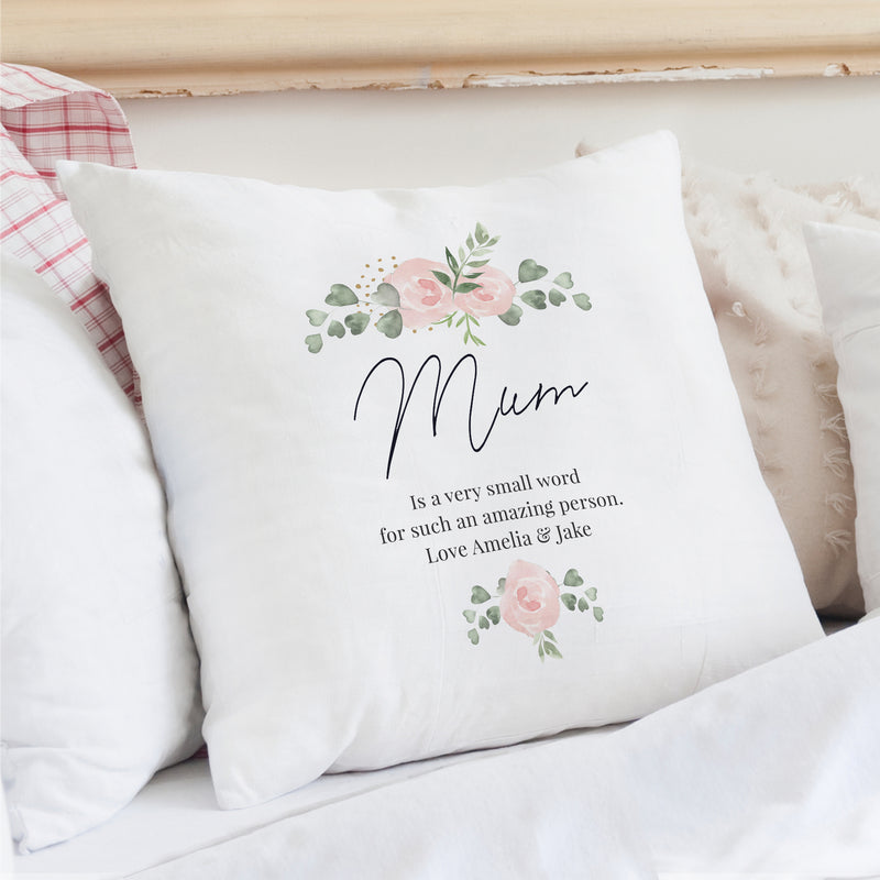 Personalised Floral Cushion