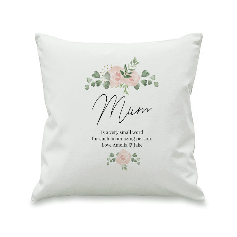 Personalised Floral Cushion