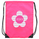 Personalised Flower Pink Kit Bag