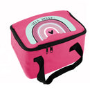 Personalised Rainbow Pink Lunch Bag