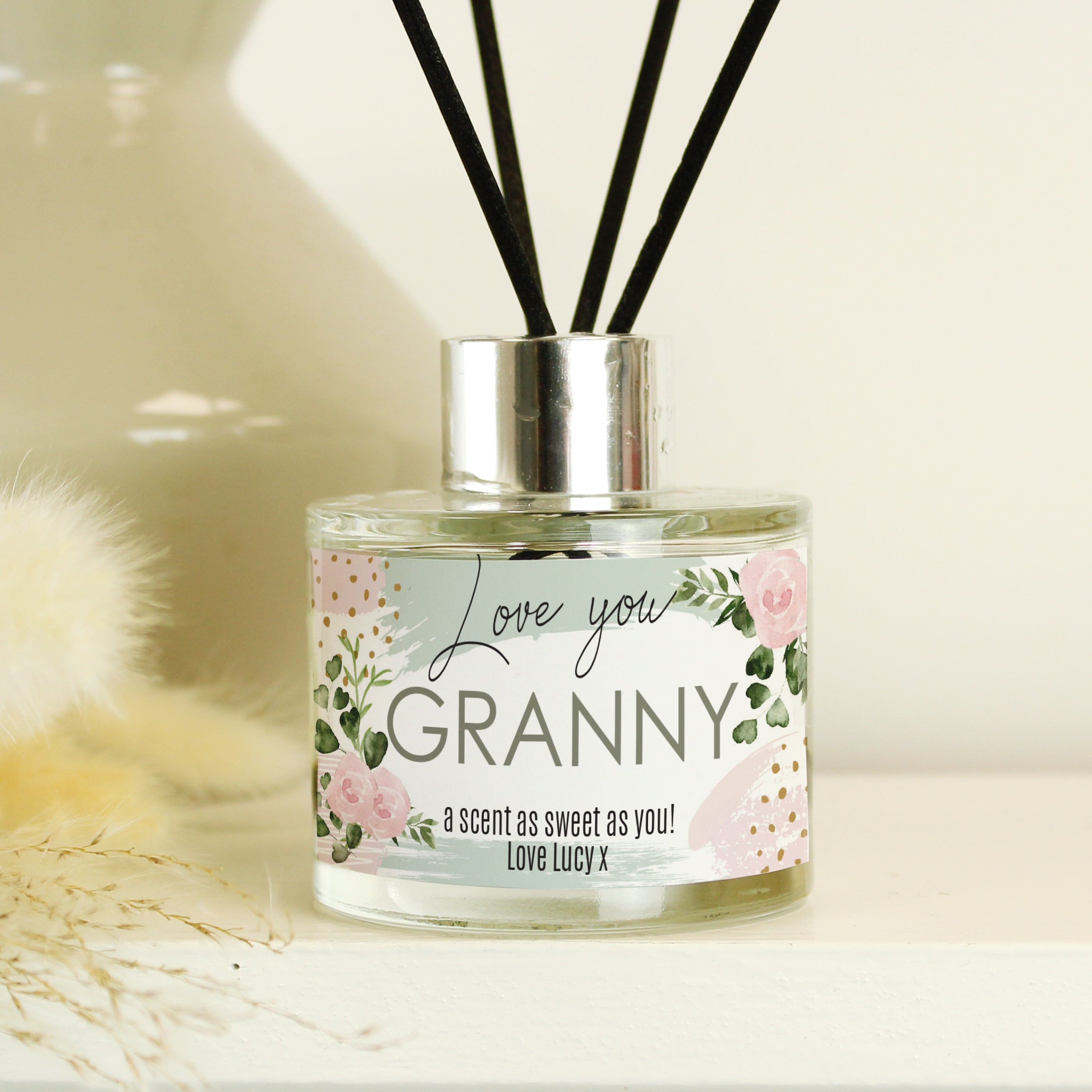 Artist Reed Diffusers Personalised Abstract Rose Reed Diffuser