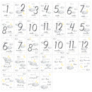 Personalised Cloud Baby Milestone Cards