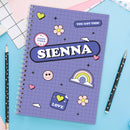 Personalised Good Vibes A5 Notebook