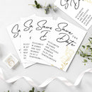 Personalised Wedding Save the Dates Pack of 36