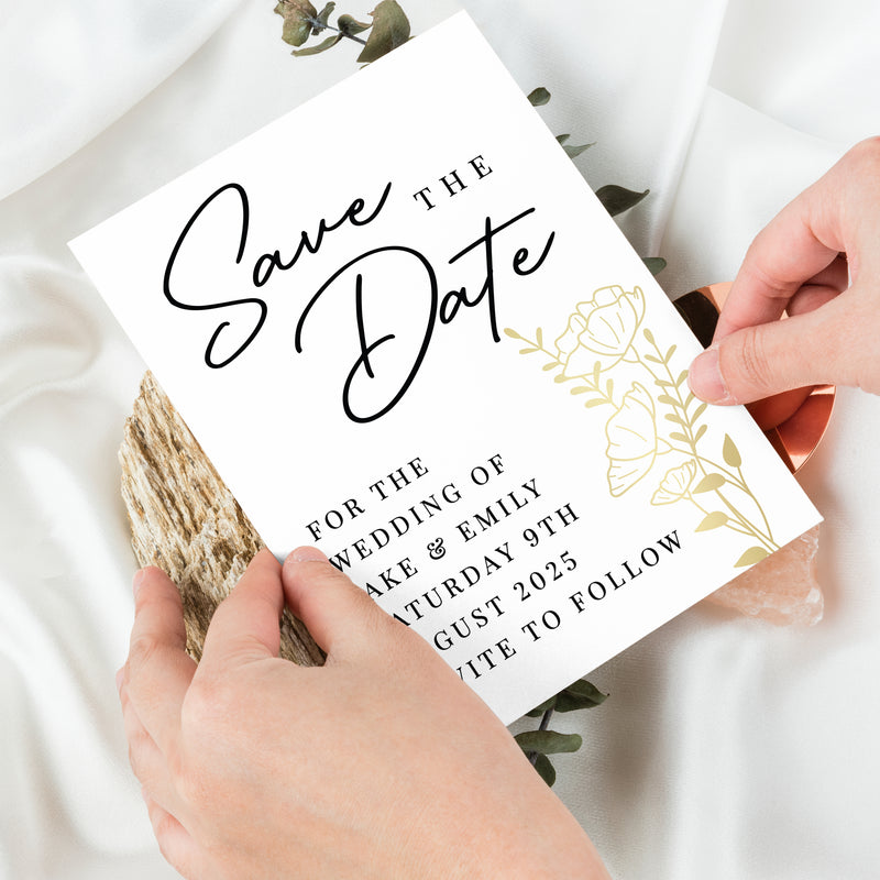 Personalised Wedding Save the Dates Pack of 36