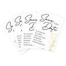Personalised Wedding Save the Dates Pack of 36