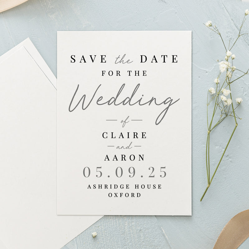 Personalised Set of 36 Wedding Save the Dates
